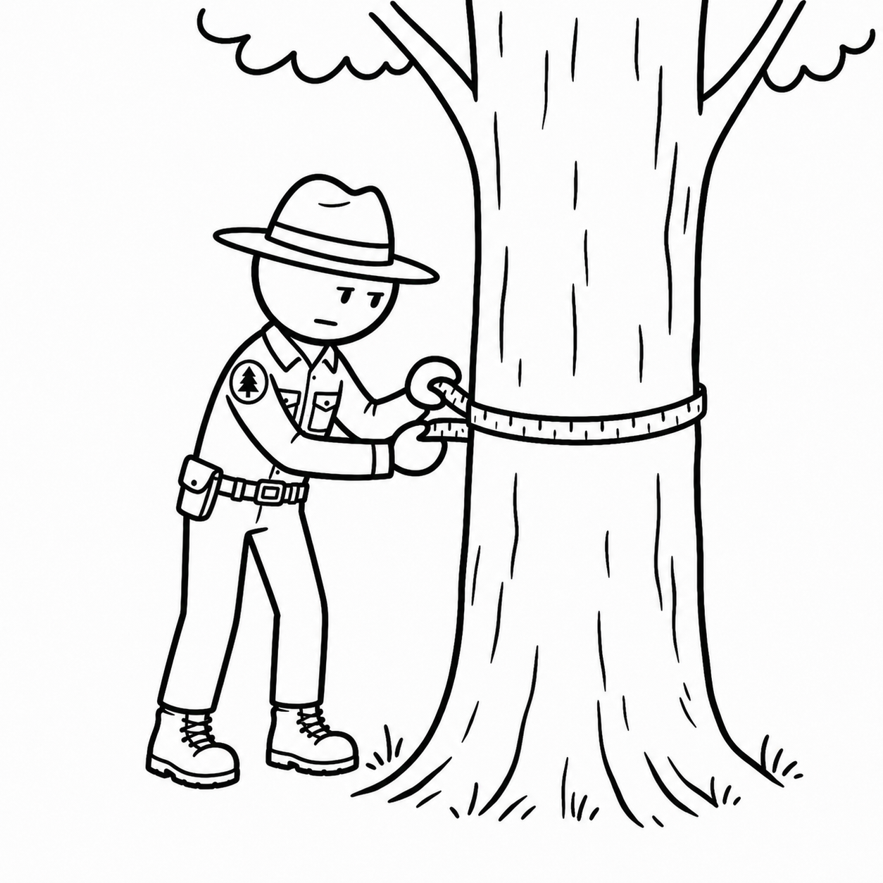 A cartoon of a person measuring a tree

AI-generated content may be incorrect.